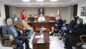 Dernek başkanları başkan Akın'ı ziyaret etti