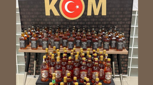 Eş zamanlı kaçak içki oprerasyonu