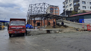 Gördes kent lokantası binasının yapımı sürüyor