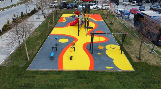 Güzelyurt'ta çocuklar için yeni oyun alanı