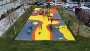 Güzelyurt'ta çocuklar için yeni oyun alanı