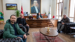  İvrindi ve Savaştepe belediye başkanları Gölmarmara'da