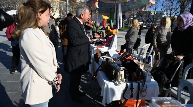 Kadın bir lider, marifetli eller kermesine başkan Nurlu'da katıldı