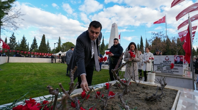 Kubilay'ı,anma törenine başkan Zeyrek ve il başkanı Özalper'de katıldı