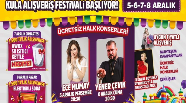Kula alışveriş ve güz festivali 