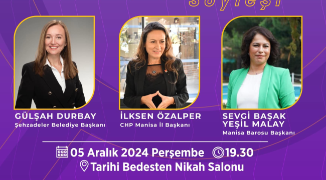 Liderlik yolunda Manisa'lı kadınlar söyleşisi