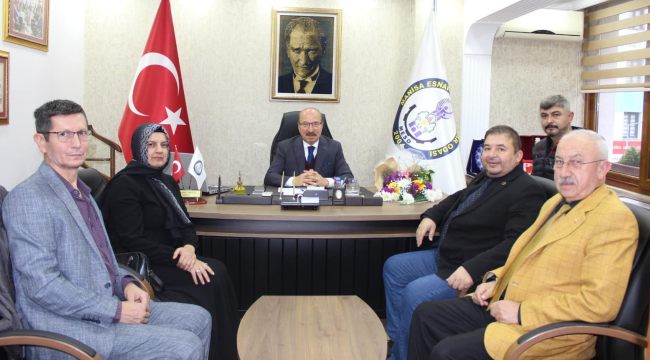 MABALDER yönetimi MESO başkanı Akyüz'ü ziyaret etti