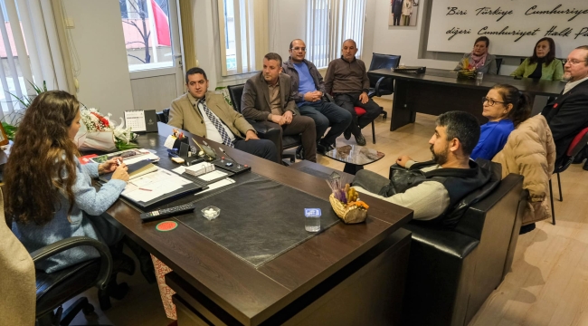 Selendililer kültür dayanışma derneği yöneticileri başkan Özalper'e ziyaret