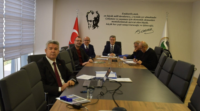 SOSB yönetimi aylık son toplantısını yaptı