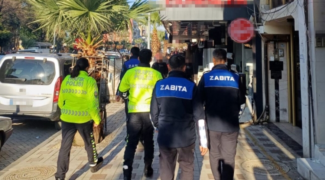 Turgutlu'da zabıta ve emniyet ekiplerinden ortak denetim