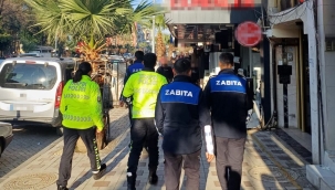 Turgutlu'da zabıta ve emniyet ekiplerinden ortak denetim