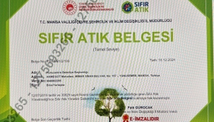 Yunusemre belediyesi, ana hizmet binası için sıfır atık belgesi aldı