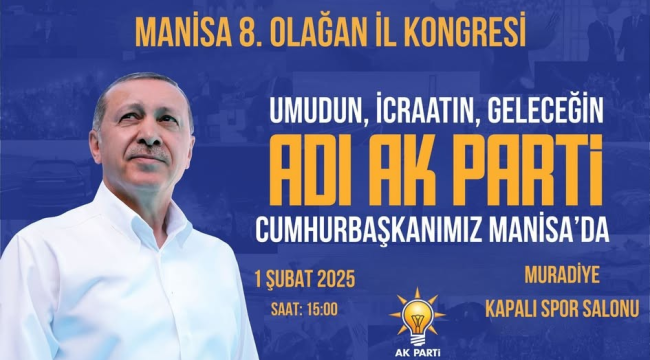AKP genel başkanı il kongresine katılacak