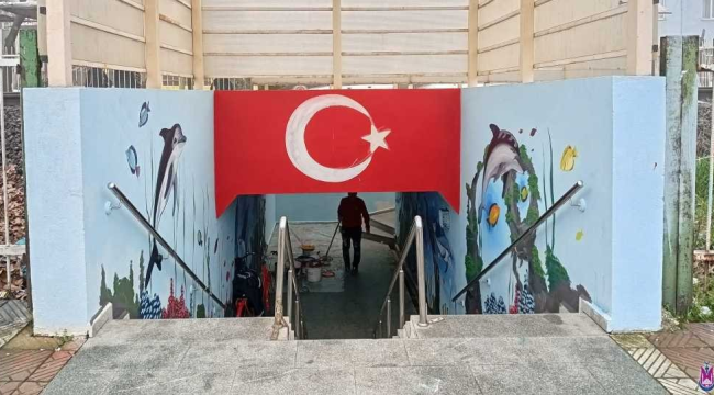 Altgeçit belediye dokunuşuyla karanlıktan aydınlığa çıktı