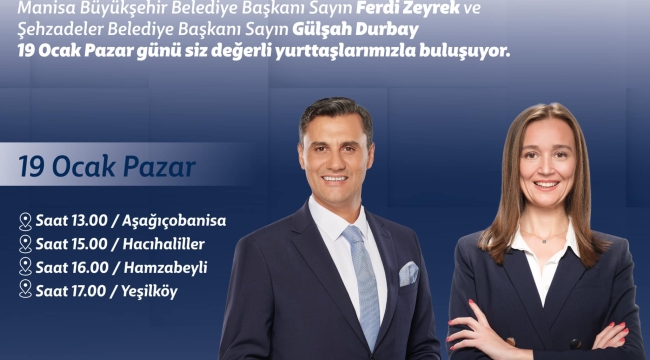 Başkanlar halkla buluşuyor