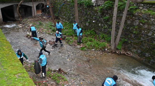 Çaybaşı dere temizliği sürüyor