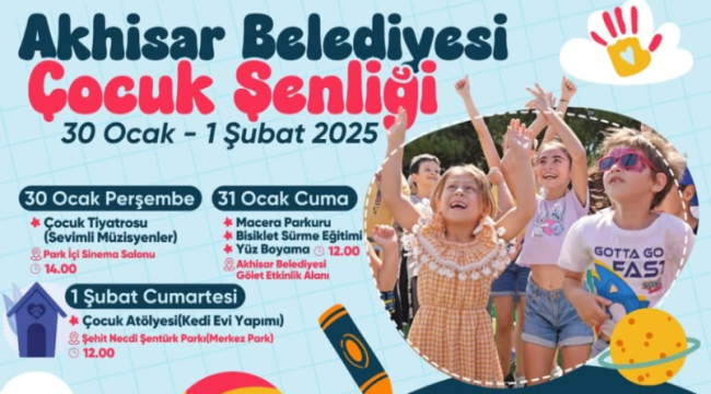 Çoçuklar hem eğlenecek hem öğrenecek çoçuk şenliğinde