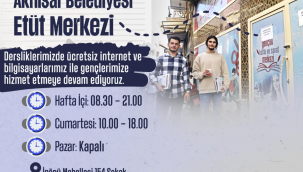 Etüt merkezinin saatleri değişti