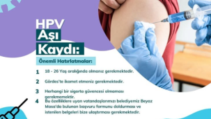 Gördes'de ücretsiz HPV aşı başvurusu başladı
