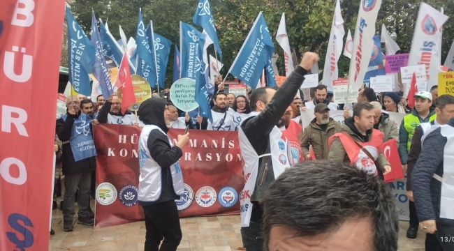 İş bırakan STK üyelerinin eylemine CHP'lilerde destek verdi