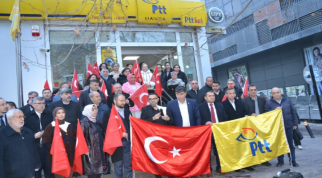 Manisa PTT çalışanlarından protesto eylemi