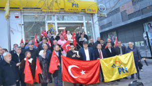 Manisa PTT çalışanlarından protesto eylemi