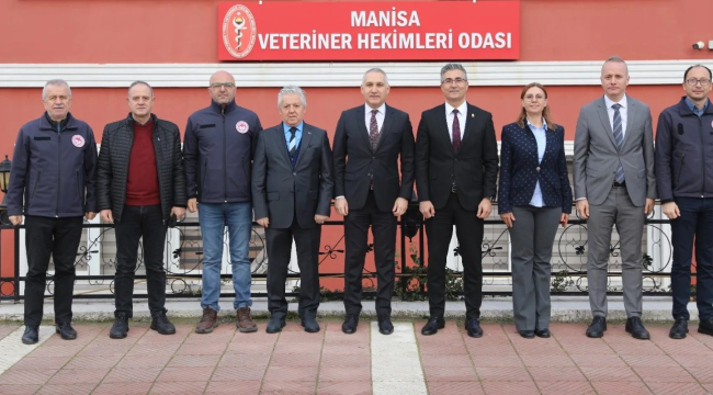 Müdür Öztürk başkanı Gök'e hayırlı olsun ziyareti