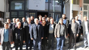 Muhtarlar toplantısına Bakırlıoğlu'da katıldı