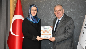 Rektör Kibar'dan TUTSO'ya ege kariyer fuarına davet ziyareti