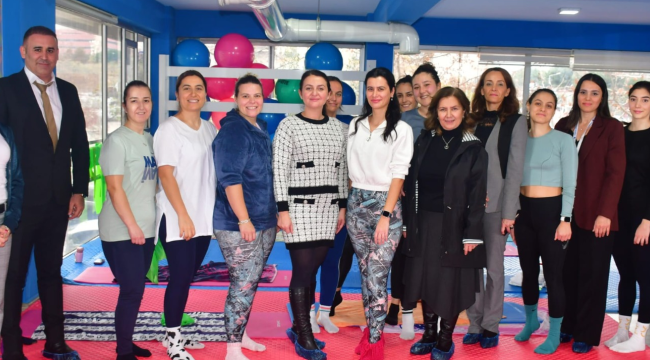 Spor salonu yenilendi kadınlar spora başladı