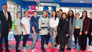 Spor salonu yenilendi kadınlar spora başladı