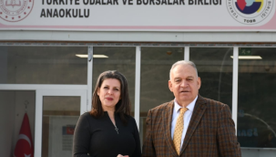 TUTSO başkanı Aydın ana okulunu ziyaret etti