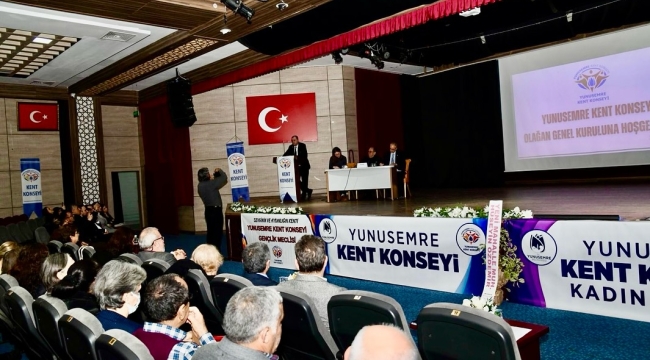 Yunusemre kent konseyinin olağan genel kurulu yapıldı