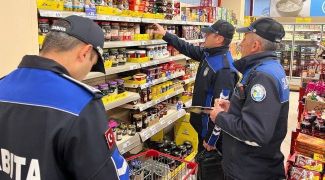 Zabıta marketlerde fiyat uyumu denetimi