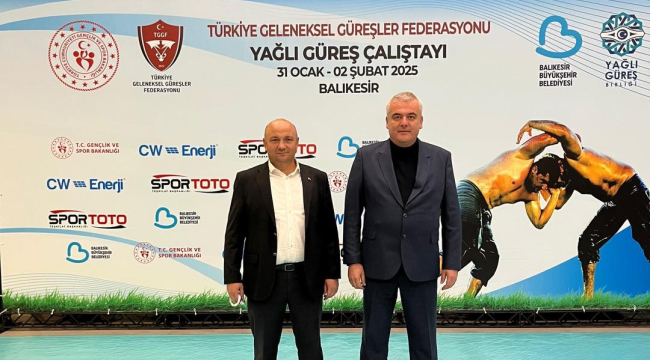 Başkan Aykan yağlı güreş çalıştayına katıldı