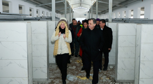 Başkan Balaban hayvan barınağındaki çalışmalarını denetledi