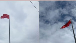 Bayraklar yenilendi,çelik halatların tamiratı yapıldı