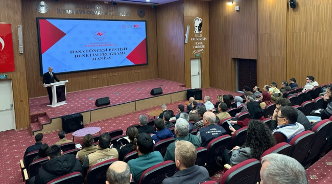 Hasat öncesi pestisit denetimi yapan personele,eğitim