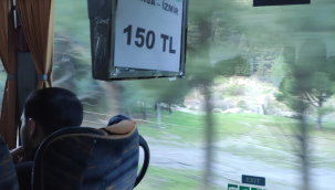 Manisa-İzmir arası 150 TL oldu,zamlı tarife araçlara asıldı