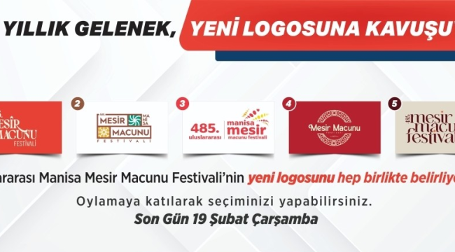 Manisa mesir macunu festivalinin yeni logosu anketle belirlenecek