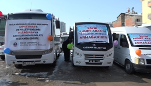 Muğla büyükşehir belediye başkanı Aras, Malatya'da CHP'li beş belediye araç bağışında bulundu