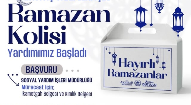 Ramazan kolisi başvuruları başladı