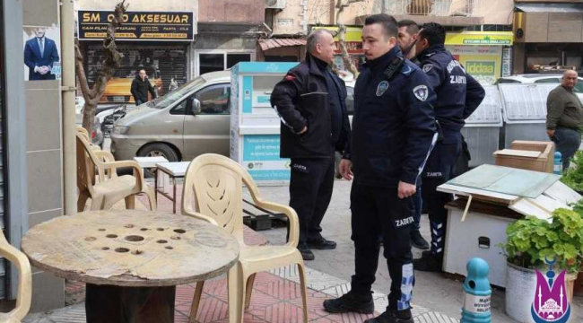 Şehzadelerde zabıta kaldırım denetimini sıklaştırdı