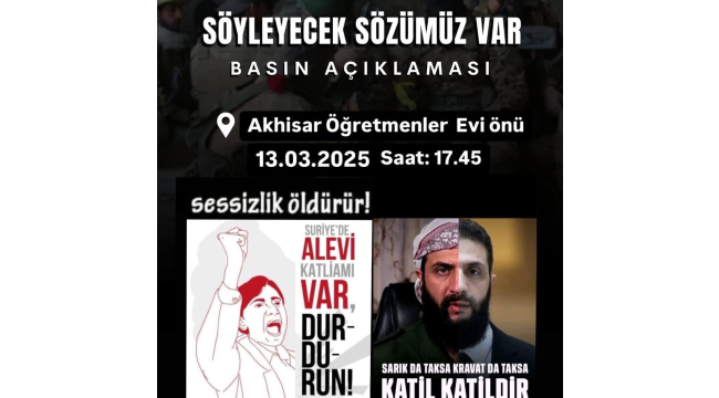 Alevi kültür derneği ve Akhisar demokrasi platformundan ortak basın toplantısı