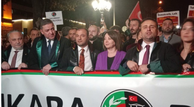 Ankara Barosu'ndan 'adalet' yürüyüşü