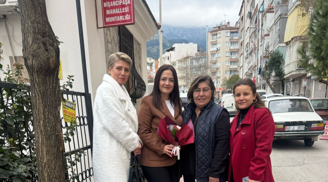 Başkan 5 kadın muhtarı ziyaret etti