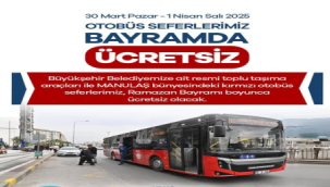 Bayramda ulaşım ücretsiz