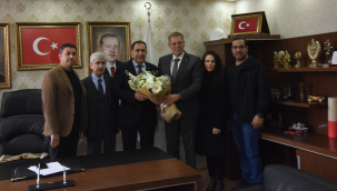 Borsa yönetimi AKP il başkanı Turgut'u ziyaret etti