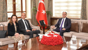 CHP genel başkan yardımcısı Özçağdaş vali Özkan'ı ziyaret etti