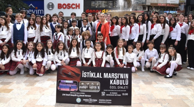 Çok sesli gençlik ve çocuk korosu "biz Atatürk gençleriyiz"